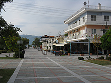 Asprovalta tengerparti sétány